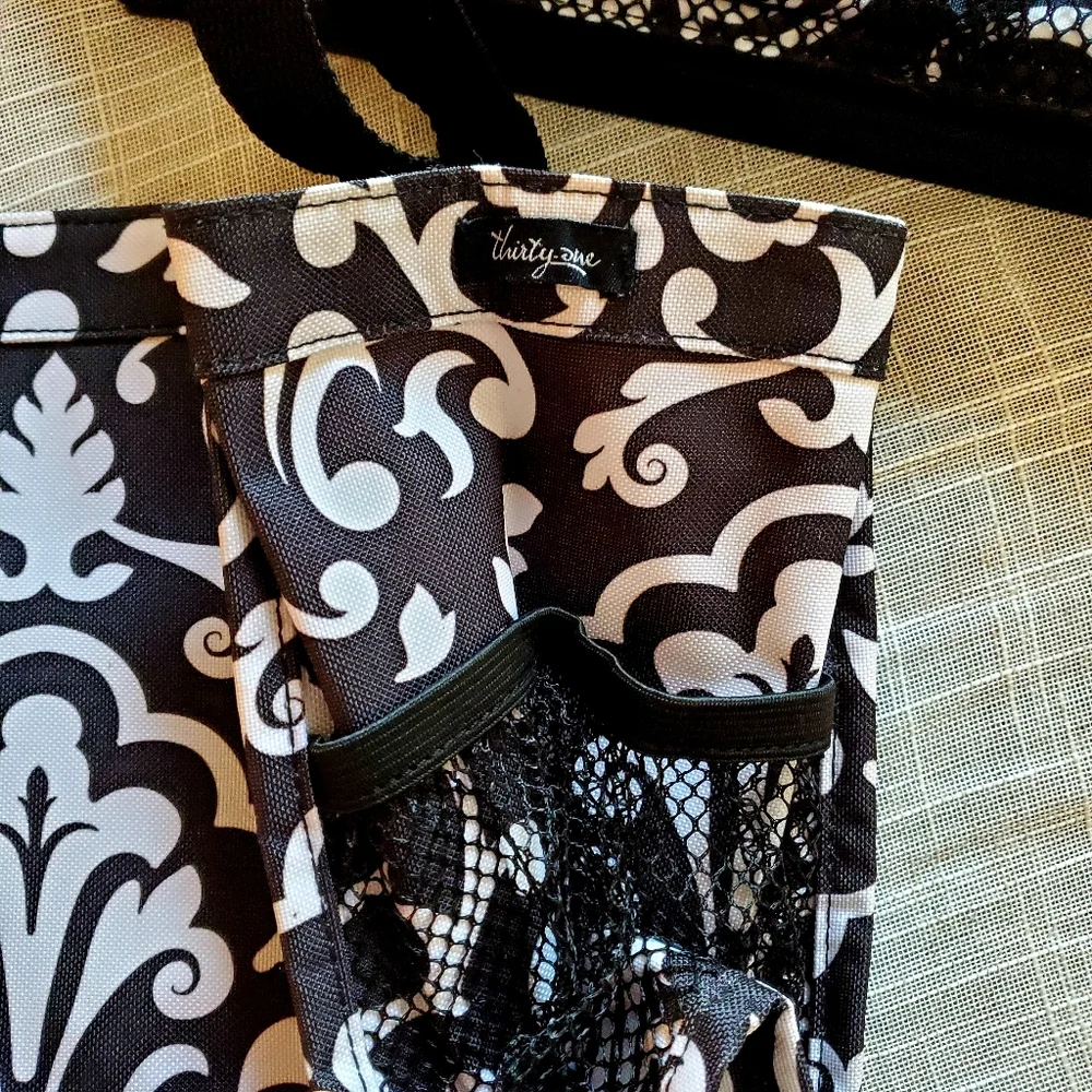 2 Pc Thirty-One Black/White Organization Bag Bundle